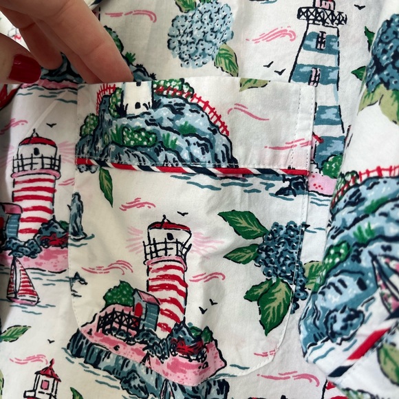 Printfresh Lighthouse Print Short 2-Piece Pajama Set NWT size 2X - Picture 13 of 16